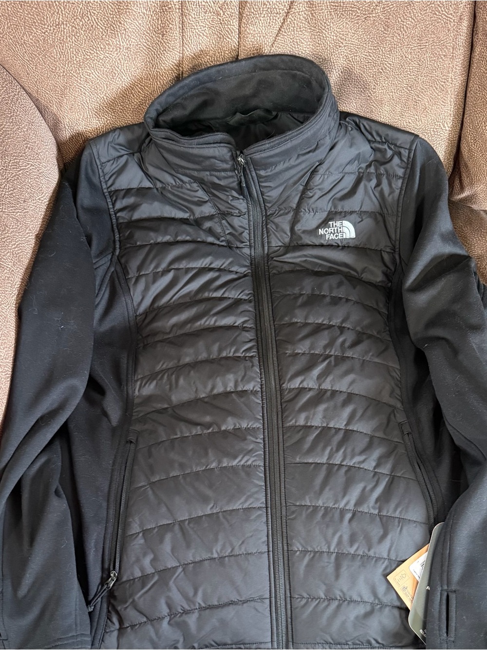 The North Face Women's Black Quilted Hybrid Puffer Jacket